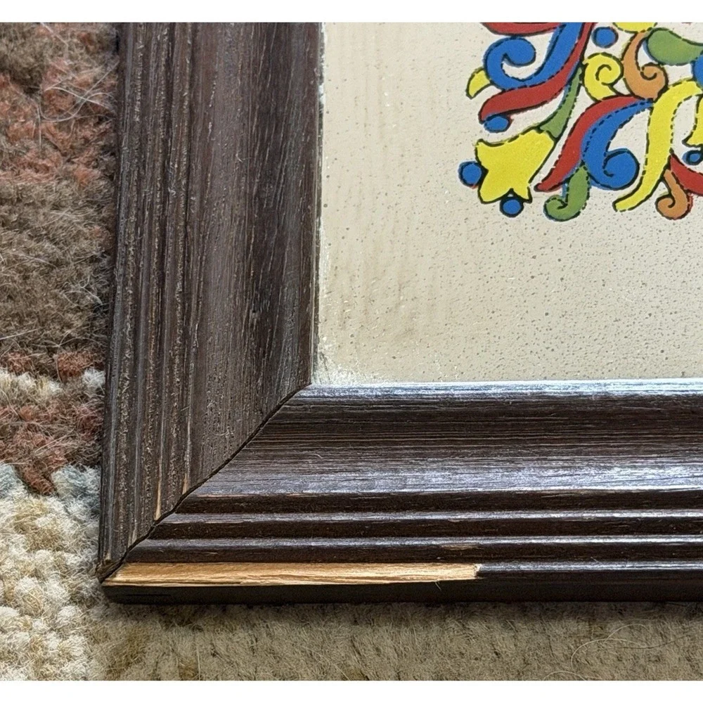 Vintage Framed Mirror with Poem 